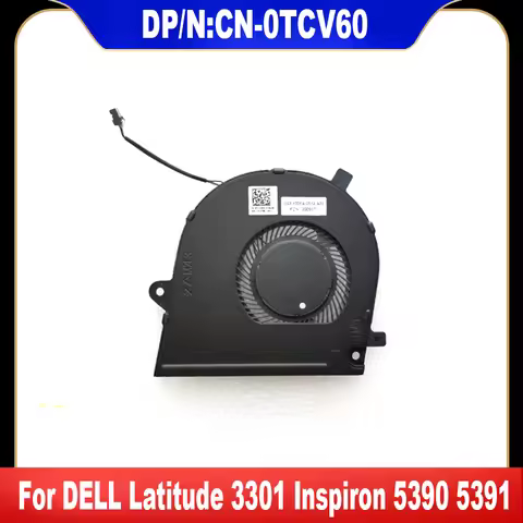 0TCV60 New Original For DELL Latitude 3301 Inspiron 5390 5391 Laptop Cooling Fan Cooler Fan Heatsink