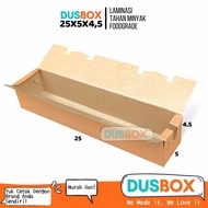 Sausage Box 25x5x4.5 / Corndog Box / Condog Box / Taichan Sausage Box / Baka Sausage Box / Sausage Box