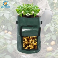 [Aternee] 5Gallon Potato Grow Bag with Handles Portable Breathable PE Fabric Pot Planter Bag for Tom