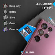 [ฟิล์มกล้อง SamSung S22 Ultra] HI-SHIELD กระจกกันเลนส์กล้อง SamSung S22 Ultra Aluminium Lens