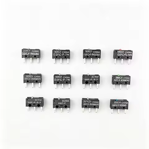 2Pcs/10Pcs Mouse Micro Switch D2FC F 7N D2FC-F-7N(10M)/(OF) D2FC-F-7N(20M)/(OF) D2FC-F-K 50M Microsw