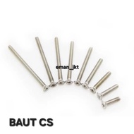 REP 15510 COUNTERSINK BOLT FLAT PALA BOLT CONTAINING 10 PCS
