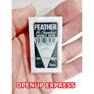 2-Edged Razor Blades Feather Brand 1 Box Contains 5 Blades.