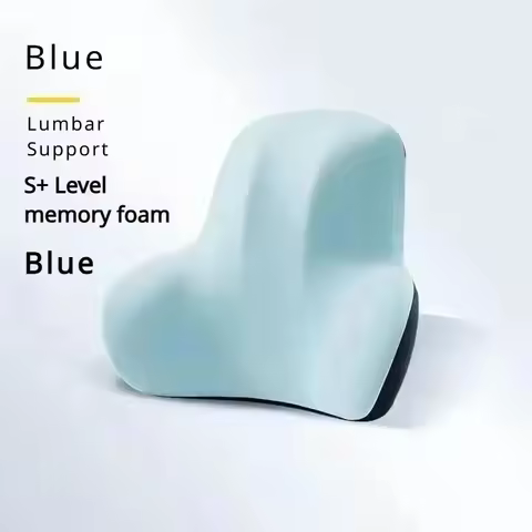 2025 Upgraded Orthopedic Memory Foam Lumbar Cushion Back Support Pillow for Car Seat Office Chair Ga