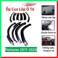 Bộ ốp cua lốp bánh xe ô tô Fortuner 2017-2020 độ viền cua lốp bảo vệ trang trí xe hơi