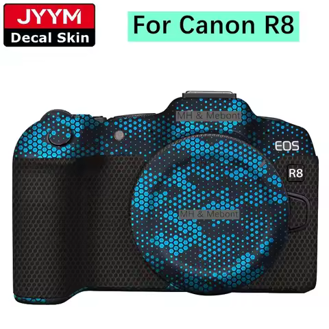 For Canon R8 Decal Skin Vinyl Wrap Film Mirrorless Camera Body Protective Sticker Protector Coat EOS