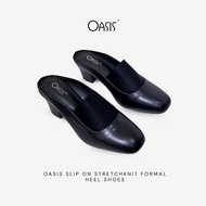 OASIS SLIP ON STRETCHKNIT FORMAL HEEL SHOES 2-4724
