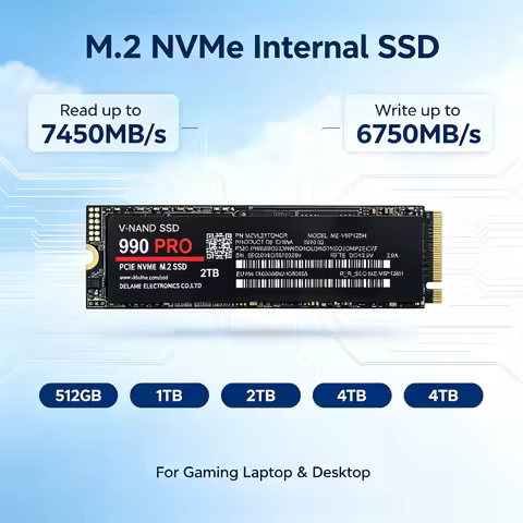 M.2 NVMe NGFF Internal SSD 512GB 1TB 2TB 4TB Hard Drive for Gaming PC Laptop Desktop Computer Pro Ma