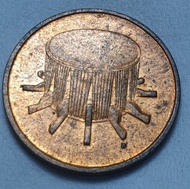  Koin asing 1 cent lama Malaysia gambar drum (MA-11)