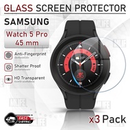 MLIFE - กระจก นาฬิกา Samsung Galaxy Watch 5 Pro 45mm แบบสุญญากาศ ฟิล์มกันรอย กระจกนิรภัย เต็มจอ - Premium 2.5D Curved Tempered Glass for Samsung Galaxy Watch 5 Pro 45mm