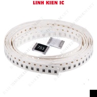 [500 Pieces]- Resistor 75 KOhm 0402 5% IC Components IC Components