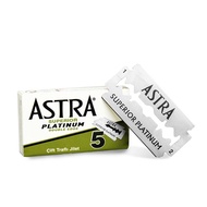 Astra Platinum Stainless Steel Double-Sided Razor Blade Astra Double Edge Safety Razor Blade (5 Piec