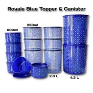 Tupperware Royale Blue One Touch Collection (Full Set 14pcs)