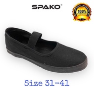 Spako Kasut Sekolah Hitam Perempuan Kasut Hitan Kasut Formal Black School Shoes - 1688/1686