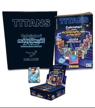 全新PANINI 意甲TITANS 2024 卡簿+原盒24包卡+遊戲指南