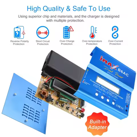 iMAX B6AC 2.0 RC Charger 80W B6AC 6A Battery Charger LiHv Lipo Nimh Li-ion Ni-cd Digital Balance Cha