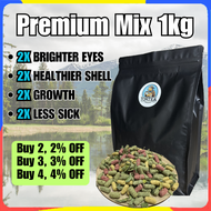 MAZURI Tortoise Food 1kg Sulcata Tortoise Pellet Pallet Turtle Food Reptile Makanan Kura Kura Star 陆