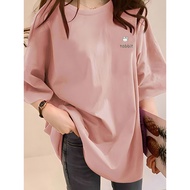 2S038 1XL-5XL Tshirt Women Clothes T shirt Plus Size Crop Top Clothing Studentual Fashion tee Korean