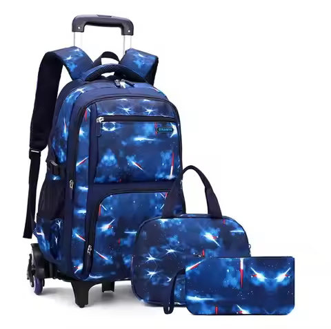 Ziranyu School bag with wheels school backpack On wheels School Trolley backpacks bags for boys whee