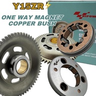 Y15ZR Y15 Y16 R15 V3 MT15  [ 6 BEARING 6 BALL ] HIPOWER RACING STARTER GEAR + ONE WAY BEARING