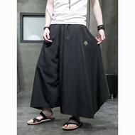 Summer Loose Culottes Large Hem Wide-Leg Pants Large Size Design Casual Pants Jiufen Yamamoto Style 
