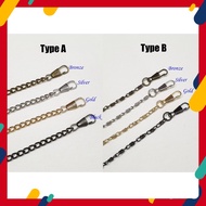 Metal Chain for Tali Beg Length 40cm/60cm/120cm Tali Beg Chain Strap Bag Chain Beg Kisslock Chain
