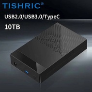 HDD TISHRIC Drive Enclosure 3.5Inch USB3.0 Type-C Hard Disk External Case for Gaming PC Laptop TV P
