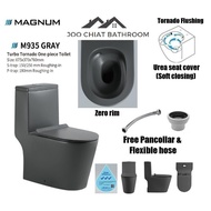 Magnum M935 Gray New model Zero Rim Tornado flush toilet bowl