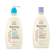 Aveeno Baby Daily Moisture Gentle Bath Wash &amp; Shampoo ขนาด 18 Fl Oz