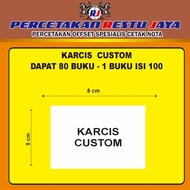 Custom ticket tickets made of hvs material, size 5cmx7.5cm. Contents 100 sheets