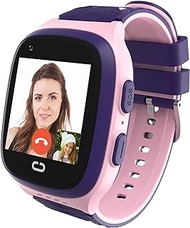 4G Kids Smart Watch with GPS Tracker for Girls Age 3-15, SOS, Safe Cell Phone,Calling, Voice &amp; Video Chat, Alarm, Pedometer, Camera, Touch Screen, Birthday Gifts for Kids(Excluding SIM Card)