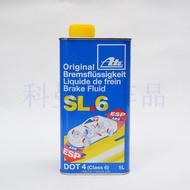 น้ำเบรก ATE SL6 ดับเพลิงรถถุงน้ำมัน 1 ลิตร คลาส 6 ความต้านแรงดันต่ำ ESP สำหรับรถยนต์เฉพาะ