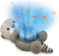 ZAZU Otto the Otter LED Night Light Projector Ocean Moving Fish Wave 5 Melodies 3 Stage Sleep Progra