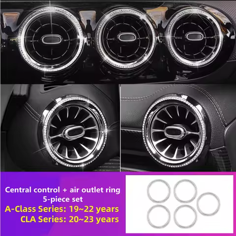 For Mercedes Benz 19-23 A-Class A200L A180L 260 CLA200 W177 Air Conditioner Vent Ring Central Contro