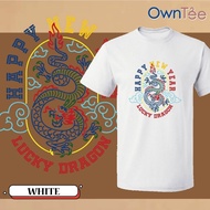 CNY 2024 Dragon Year Tshirt 114 Happy Chinese New Family Tee Couple Wear