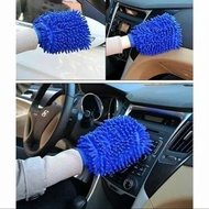 Microfiber Cendol Gloves 2 Sides Car Motorcycle Cleaning Cloth Mitt Car Wash - WWW