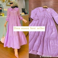 Dres susun Gamis susun Midi dres susun Gamis model susun Midi Dres