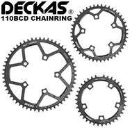 DECKAS 110BCD Crown Chainring Narrow Wide Round 5 Claws Chain Ring 42T 44T 46T 48T 50T 52T 54T 56T 5
