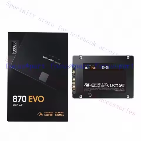 R+ FOR Samsung 2.5 SSD 870 EVO Internal Solid State 500 GB SATA for Laptop / Desktop