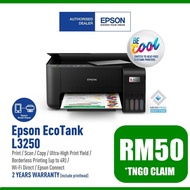 EPSON L3250 L1210 L121 L120  L1110 L3110 PRINT ECOTANK PRINTER. L3210 L3250 E410 E470