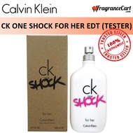 Calvin Klein cK One Shock for Her EDT for Women (200ml Tester) Eau de Toilette 1 White [Brand New 100% Authentic Perfume/Fragrance]