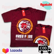 Kaos Anak Distro / Baju Anak Free Fire / FF / Gamer