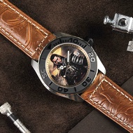 Aries Gold The Imperial San Guo Series Brown Leather Strap Men Watch G 8040 SAN-IMP-P