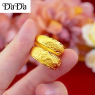 100% original 916 gold nakasangla ring dragon and phoenix wedding ring couple valentine gift