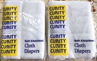 plain white lampin Curity Lampin Cloth Diapers for Baby Soft Absorbent Reusable Plain White Edging  