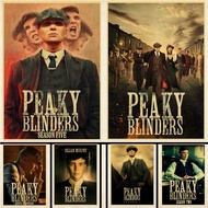 Peaky Blinders Cillian Murphy Smoking Canvas Painting Pictures on The Wall Art Poster and Print Modern Home Decor Cuadros