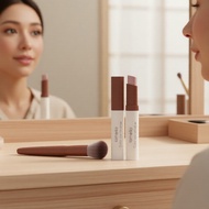 Easy-Glide 2-Color Shimmer Eyeshadow Stick, Waterproof & Smudge-Proof, Earth Tone Set of 2 Easy-Glid