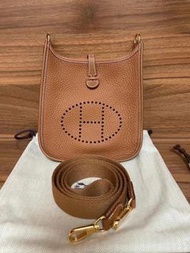 現價Hermes Evelyne mini 金金