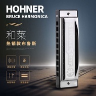 German HOHNER C Key Blues เครื่องดนตรี Bruce 10หลุมนักเรียนและเด็กเรียนรู้ออร์แกนเป็นครั้งแรก