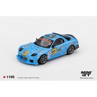 MINI GT 1:64  RX-7 RE-Amemiya 2025 D1GP RHD/China Blister packaging Diecast Model Car